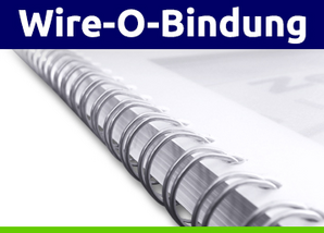 Broschüren mit Wire-O-Spiralbindung | 140 x 297 mm