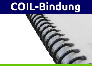 Broschüren mit Coil-Spiralbindung | DIN A4 hoch